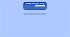 Desktop Screenshot of cardactive.co.uk