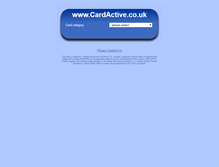 Tablet Screenshot of cardactive.co.uk